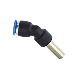 PLHJ 45 Degree Elbow Male Push Connect Air Fittings , Push In Air Line Fittings No Thread