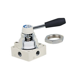 Kualitas  4HV Manual Pneumatic Control Valves , NBR Seal / TC Seal Pneumatic Lever Valve With Nut Pabrik