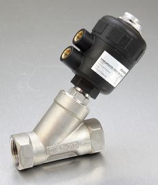 Kualitas  PV800 2 / 2 Way Angle Seat Valve For Medium Up To + 180℃ Namur Type Actuator Pabrik