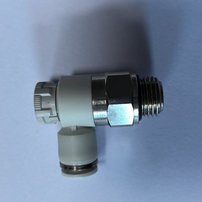 Efisiensi presisi Fittings tabung pneumatik lurus G1/8 Ukuran tabung